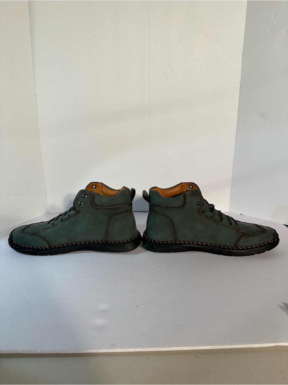 SALKIN USA Trail Hiking Camp Boots Euro Size 42 Green Barefoot NWOT Size 8.5-9 - Picture 3 of 10